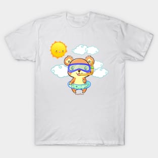 Summer Snorkeling Bear T-Shirt